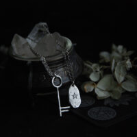 PASSE-PARTOUT, OUBLIETTES. DUNGEON SYNTH. KEY TALISMAN ✷ sustainable recycled sterling silver - Image 5