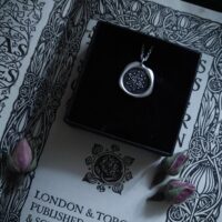 WITCH MARK. DAISY WHEEL AMULET ✷ sustainable sterling silver - hexafoil rosette "wax seal" - protection - Image 4