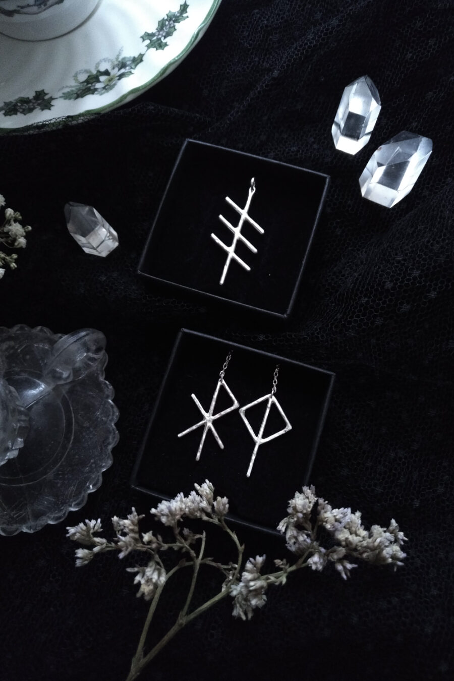 FEDA. OGHAM TALISMAN ✷ recycled sterling silver - pick your symbol: Muin, Ngetal, Beith, Duir, Coll, Gort, Ur, etc. - Image 12