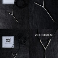 WITCHES STAFF. SPECTRAL WOUND COLLAB. TALISMAN ✷ recycled sterling silver + black cotton cord & card - Image 10