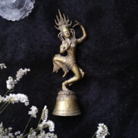 KHMER DANCER - BELL ※ brass or bronze - dancing Apsara with traditional headdress - Image 3