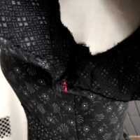 BLACK MAXI PRAIRIE DRESS ※ handsewn in Gunne Sax style - XS - Image 9