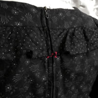 BLACK MAXI PRAIRIE DRESS ※ handsewn in Gunne Sax style - XS - Image 8