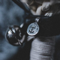 CREPITACULA. PROTECTION ARTEFACT, FOLK RATTLE ✷ LAST 3 - wicker & customisable silver medallion - Image 2