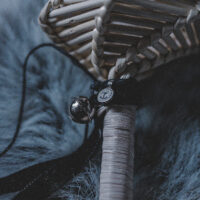 CREPITACULA. PROTECTION ARTEFACT, FOLK RATTLE ✷ LAST 3 - wicker & customisable silver medallion - Image 10