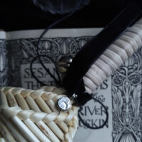 CREPITACULA. PROTECTION ARTEFACT, FOLK RATTLE ✷ LAST 3 - wicker & customisable silver medallion - Image 7
