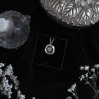 WITCH MARK. DAISY WHEEL AMULET ✷ sustainable sterling silver - hexafoil rosette "wax seal" - protection - Image 9