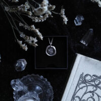 WITCH MARK. DAISY WHEEL AMULET ✷ sustainable sterling silver - hexafoil rosette "wax seal" - protection - Image 7
