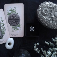 WITCH MARK. DAISY WHEEL AMULET ✷ sustainable sterling silver - hexafoil rosette "wax seal" - protection - Image 5