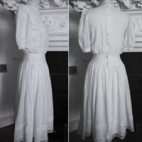 WHITE GUNNE SAX DRESS ※ by Jessica McClintock ※ Prairie, Cottage-core, Edwardian style - Image 2