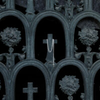 MEMENTO MORI & IROM OTNEMEM AMULET ✷ sustainable silver - miniature trefoil cross or inverted crucifix - Image 11