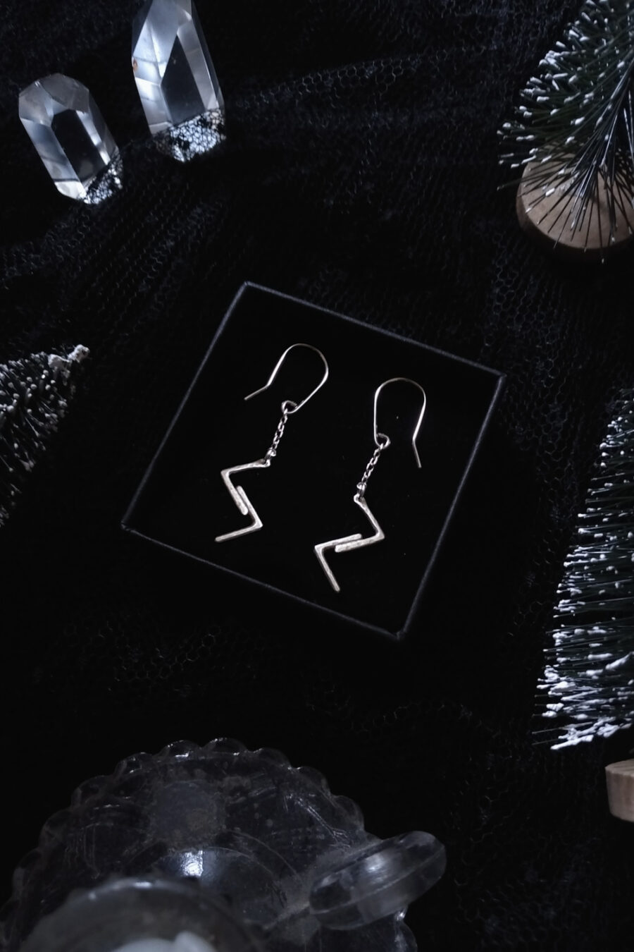 MINI VÖRDR. RUNE EARRINGS ✷ sterling silver - any two runes: Algiz, Othala, Ansuz, Fehu, Dagaz, Thurisaz, Mannaz, Berkano, Tiwaz, Wunjo, Nauthiz, etc. - Image 3