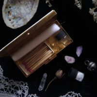 LUNAR PHASES ALTAR BOX ※ brass & genuine mother of pearl. by Contrived to Charm - Image 2