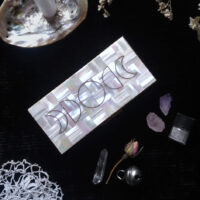 LUNAR PHASES ALTAR BOX ※ brass & genuine mother of pearl. by Contrived to Charm