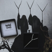 WITCHES STAFF. SPECTRAL WOUND COLLAB. TALISMAN ✷ recycled sterling silver + black cotton cord & card