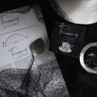 TASSEOMANCY. TEA LEAVES READING INSTRUCTIONS ✷ booklet & card: diagrams & 168 symbols dictionary