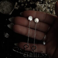 DAGSKIP. PETROGLYPH EARRINGS ✷ sustainable sterling silver – Sun Ship / Boat - protection - Image 4