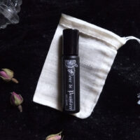 FLEUR DE POUSSIÈRE. PERFUME & POTION. ROLL-ON ✷ organic anointing oil - incense, patchouli & rose - Image 2