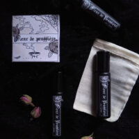 FLEUR DE POUSSIÈRE. PERFUME & POTION. ROLL-ON ✷ organic anointing oil - incense, patchouli & rose - Image 7