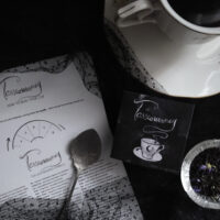 TASSEOMANCY. TEA LEAVES READING INSTRUCTIONS ✷ booklet & card: diagrams & 168 symbols dictionary - Image 2