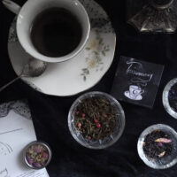 TASSEOMANCY. TEA LEAVES READING KIT ✷ LAST ONE! vintage teacup, tea, incense, tasseography symbolism & instructions leaflets - Image 9