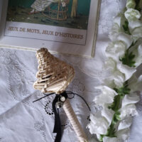 CREPITACULA. PROTECTION ARTEFACT, FOLK RATTLE ✷ LAST 3 - wicker & customisable silver medallion - Image 9