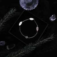 RUNIC CHAIN BRACELET ✷ sterling silver - pick the rune(s): Algiz, Othala, Ansuz, Fehu, Thurisaz, Jera, Nauthiz, etc. - Image 2