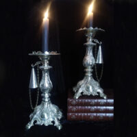 Candle Holder シルバー燭台ペア ヴィンテージ 再）値下げました】Candle Holder シルバー燭台ペア ヴィンテージ