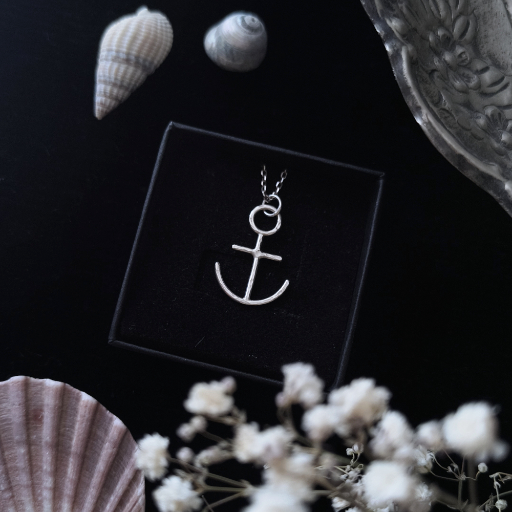 HIRWAZH ANCHOR TALISMAN ✷ sustainable sterling silver - Coastal Gothic - grounding, protection, luck